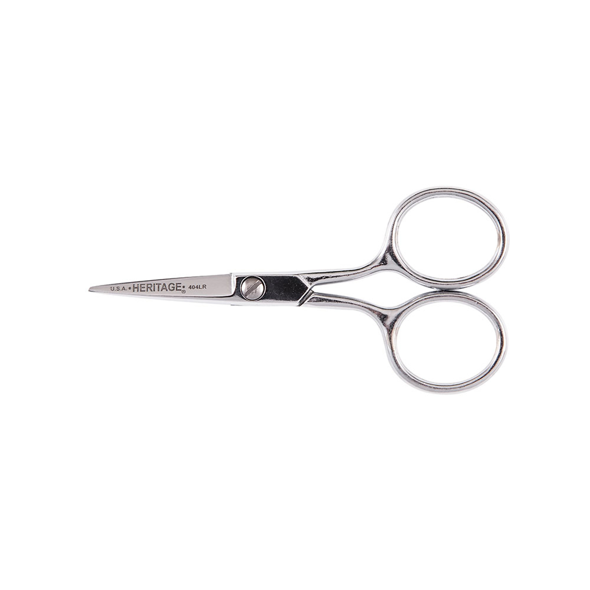 Klein Tools, Embroidery Scissor with Large Ring, 4in., Blade Size 1.5 in, Tool Length 4.5 in, Model# G404LR